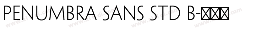 Penumbra Sans Std B字体转换